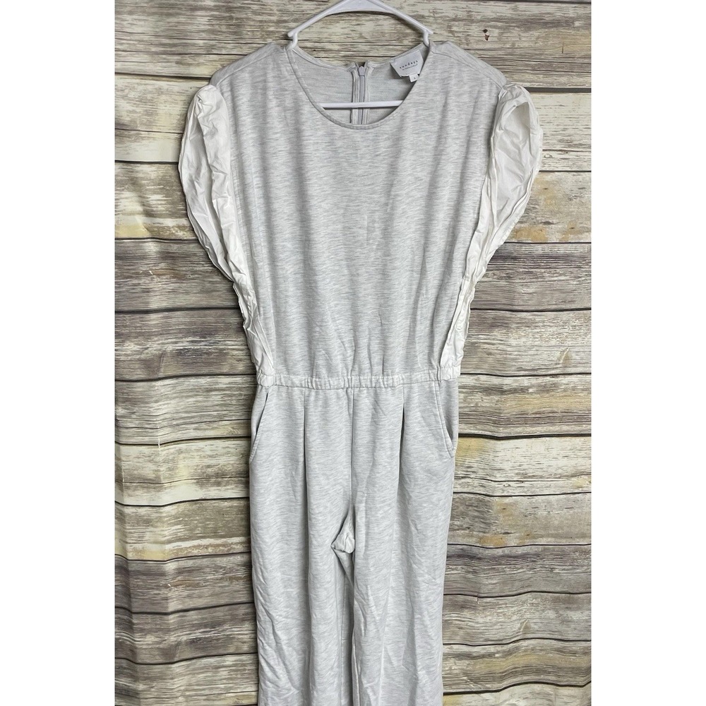 Wearesundays‎ Sundays Aven Jumpsuit Heathered White Women's Small MSRP $198